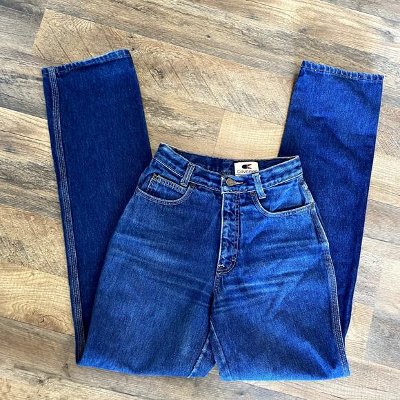 Vintage 80's Calvin Klein Women's High Rise Straight Leg Jeans 7x32 - Picture 16 of 16